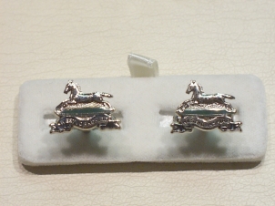 West Yorkshire Regiment enamelled cufflinks - Click Image to Close